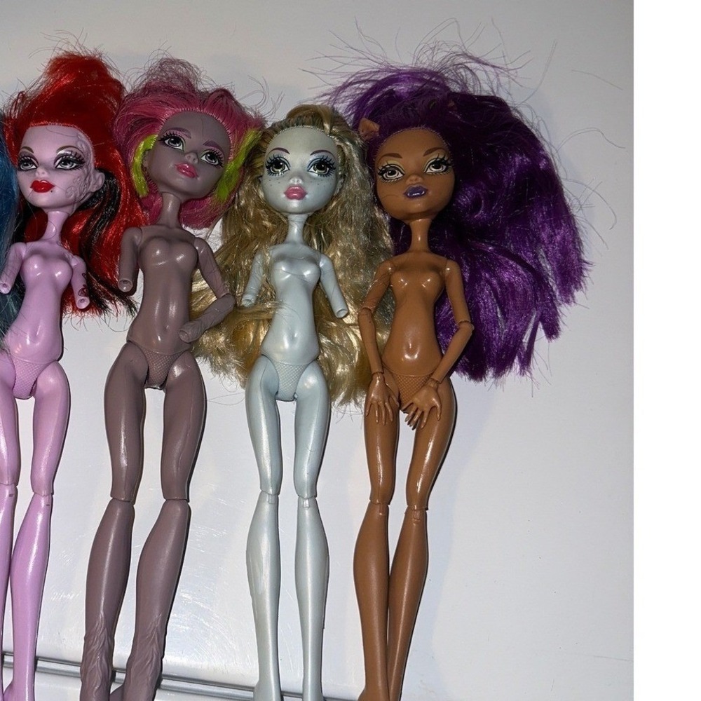 Monster High Doll Lot of 4 Nude Custom OOAK Part Clawdeen Operetta marisol coxi - Picture 3 of 7